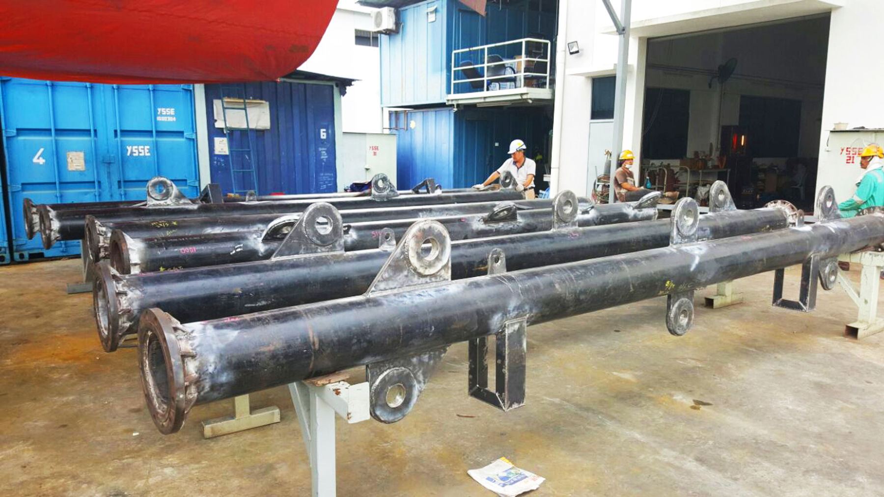 Spreader bars fabricated in the YSSE yard