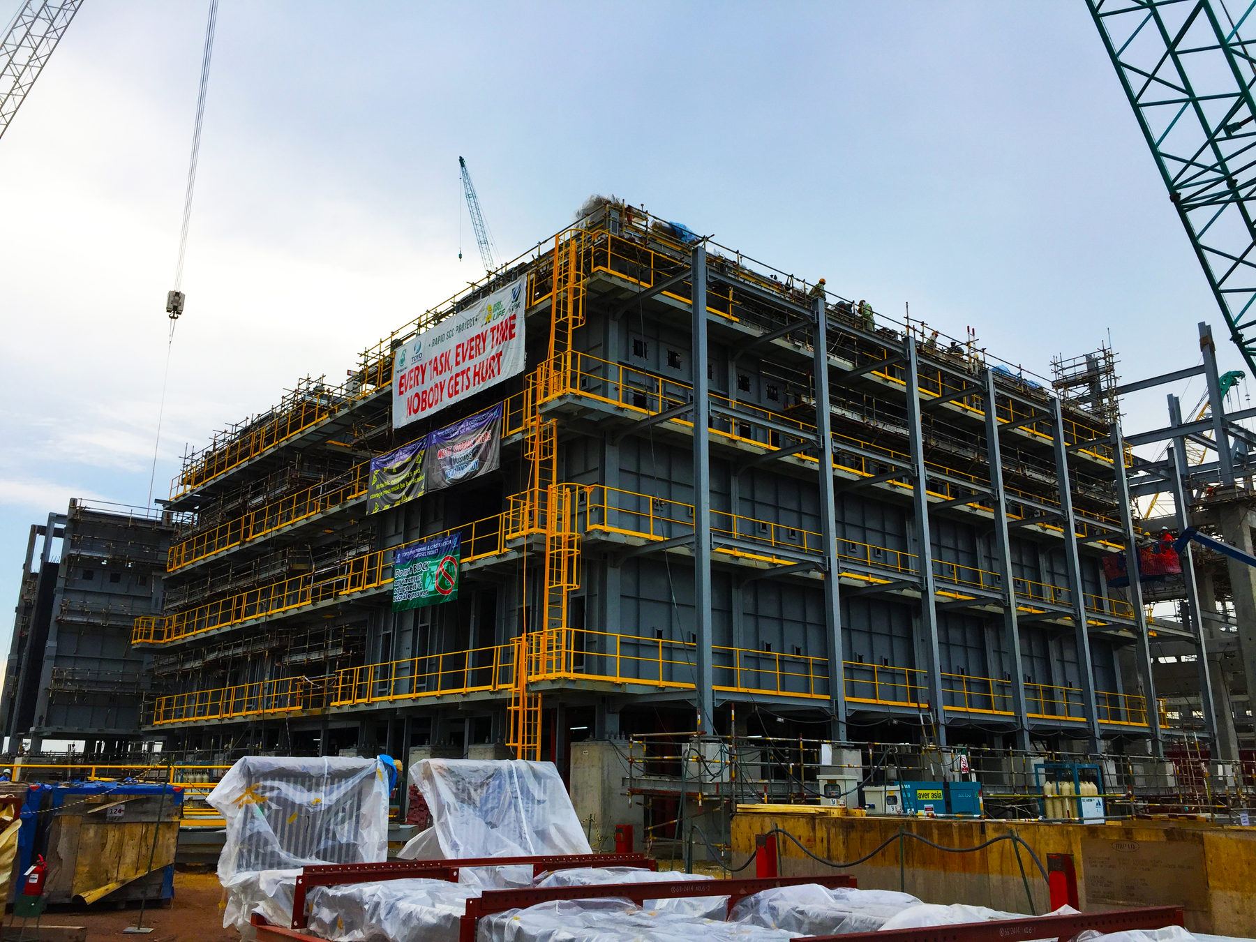 Steel structures for the RAPID project in Pengerang